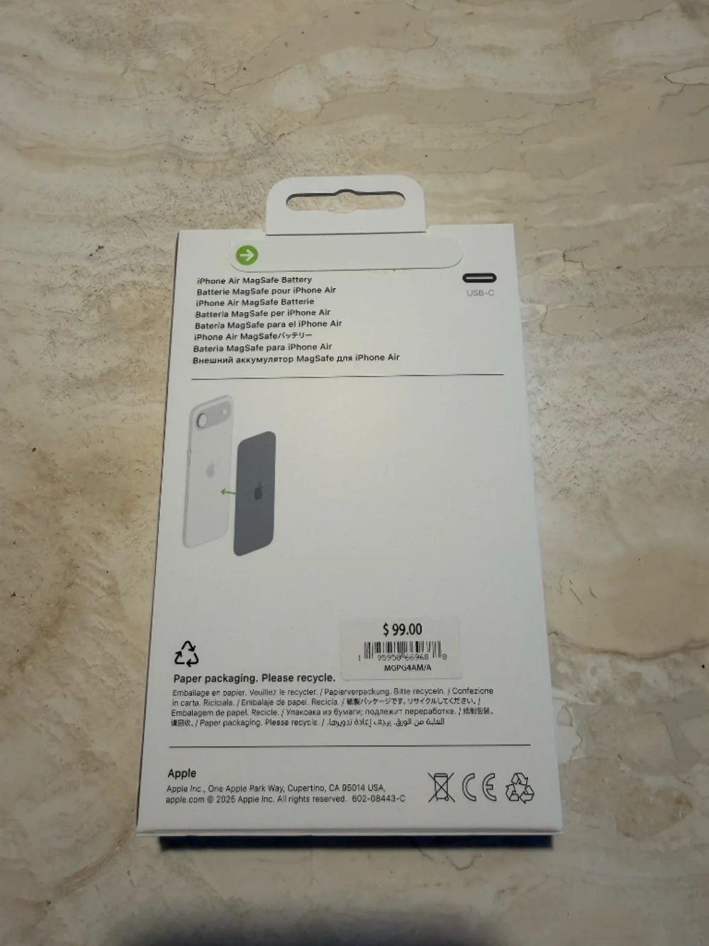 NEW Apple iPhone Air MagSafe Battery - New in box, White, 2 units available